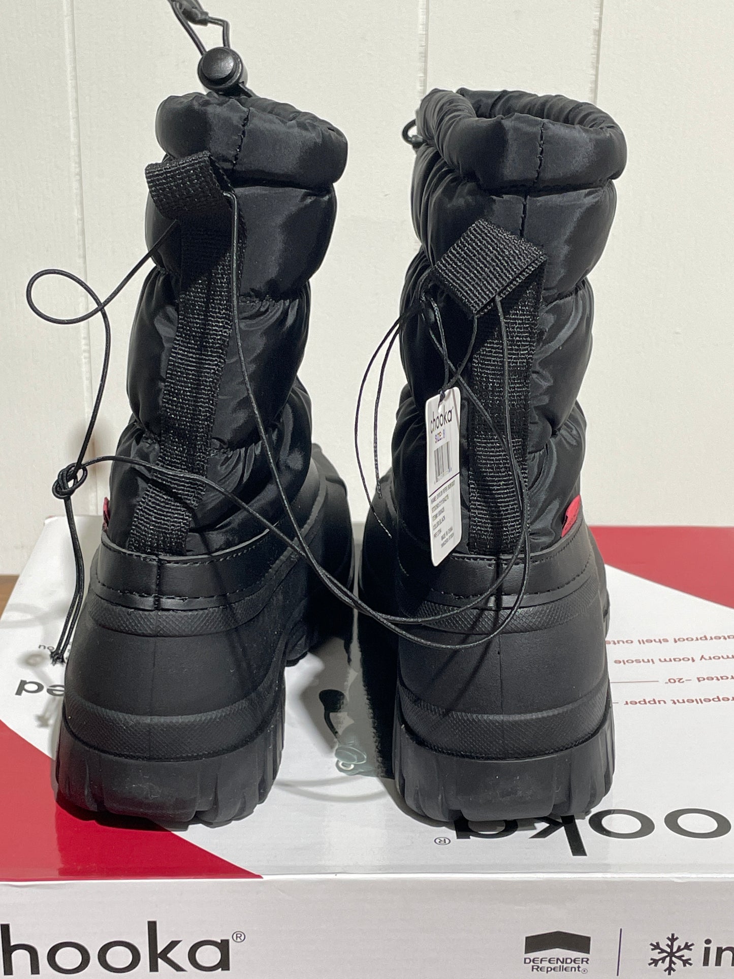Chooka Women’s Nylon Puffer Snow Boot Black