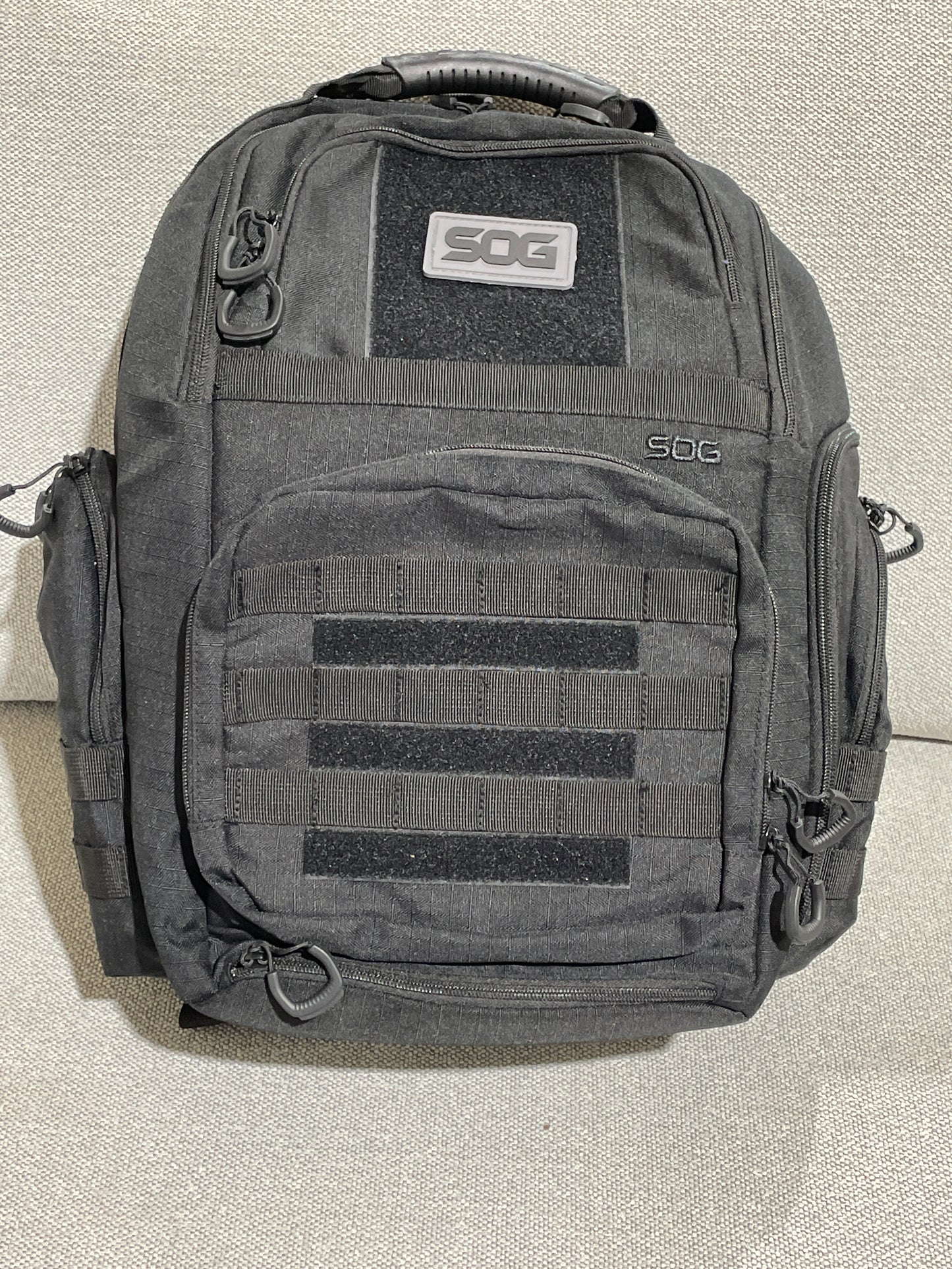 SOG 3 Pistol Range Backpack Black With 3 Pistol Cases