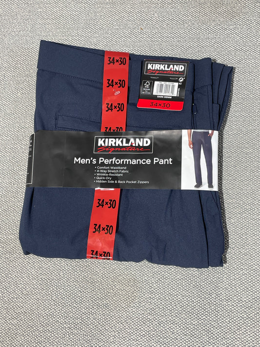 Kirkland Signature Men’s Performance Pant Navy 34x30