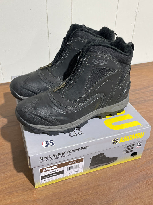 Khombu Men’s Hybrid Winter Boot Black