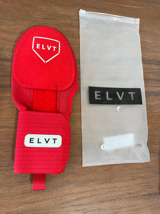 Baseball Sliding Mitt, Hand Protection Left Handed Red ELVT