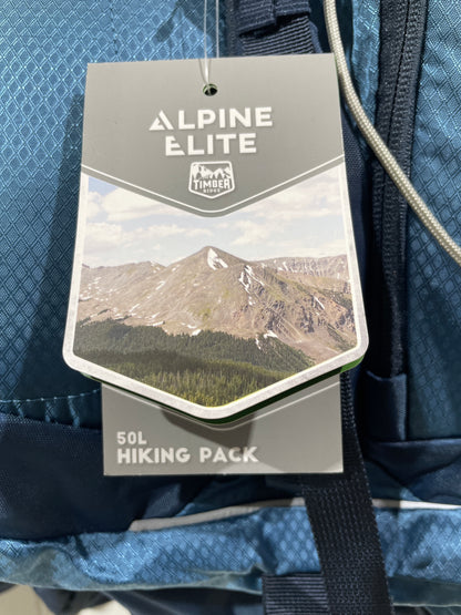 Alpine Elite by Timber Ridge 50L Hiking Pack Blue